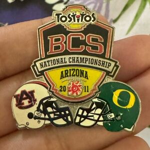 BCS 2011 Tostitos National Championship Football pin